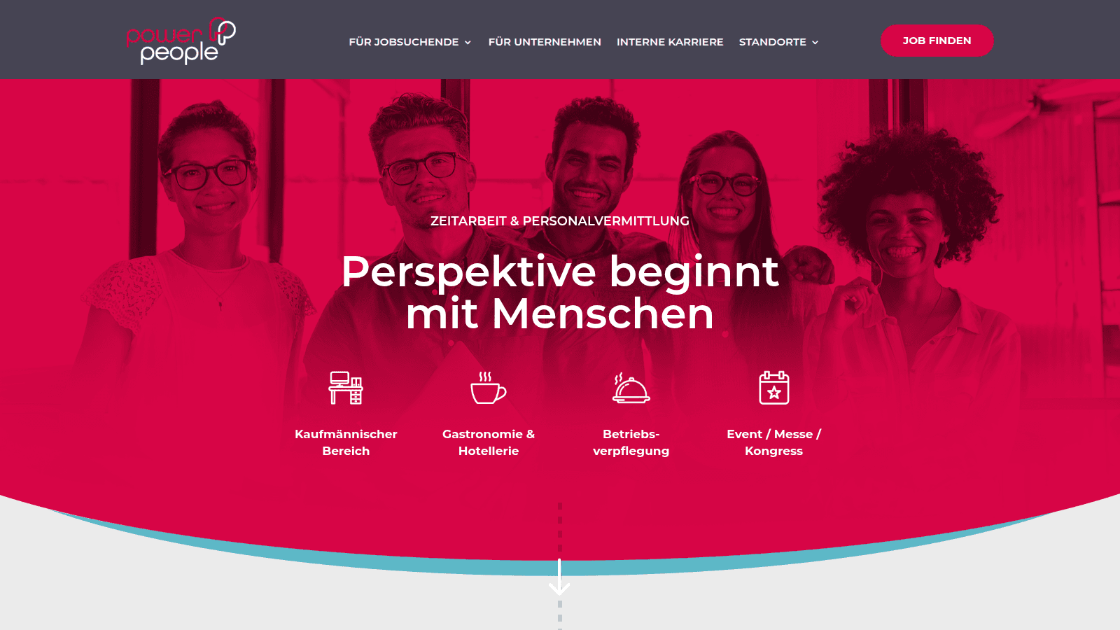 Website-Referenz Power People (Unternehmensberatung) — Webdesign von Büro Blanko