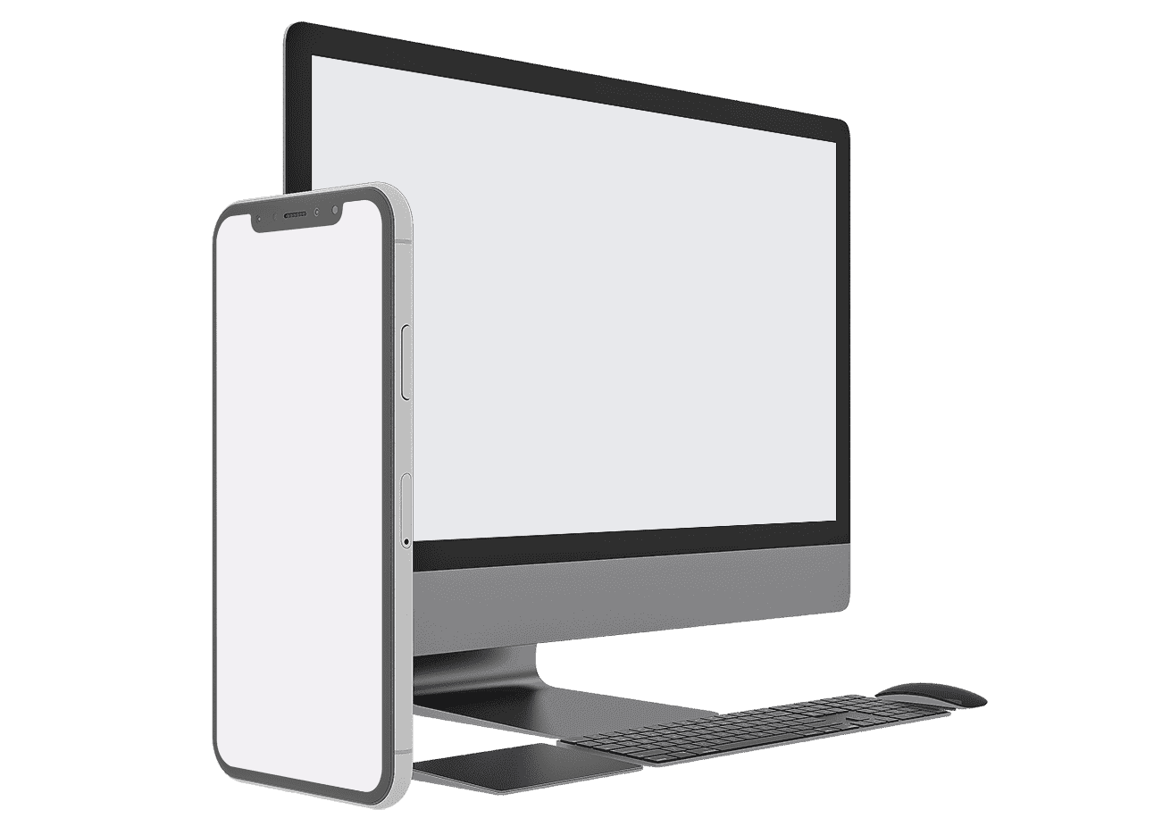 Responsive Website auf iMac und iPhone