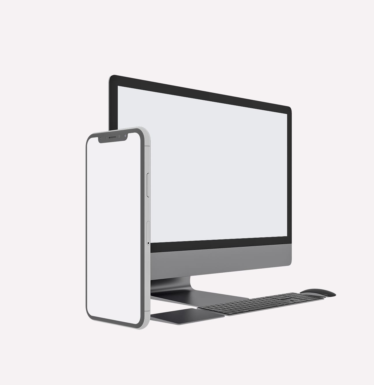 Webdesign-Arbeitsplatz mit iMac