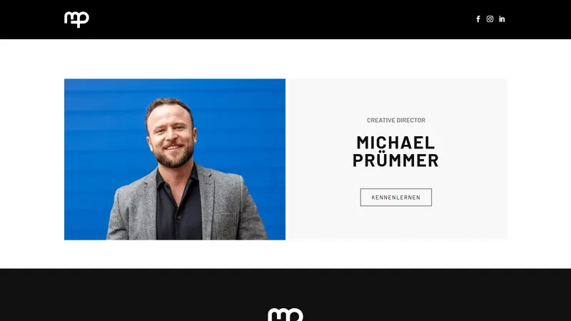 Website von Michael Pruemmer, Agentur und Marketing, Startseite
