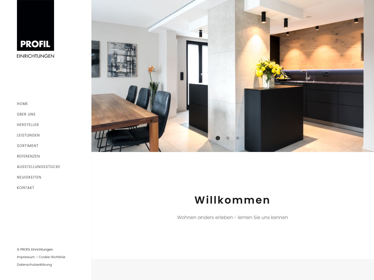 Website-Referenz Profil Einrichtungen